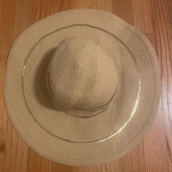 J. Crew Sun Hat with Gold Sequin Embellishments - Picture 6 of 6